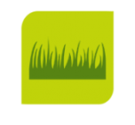 Computer image of green grass on organic compost page